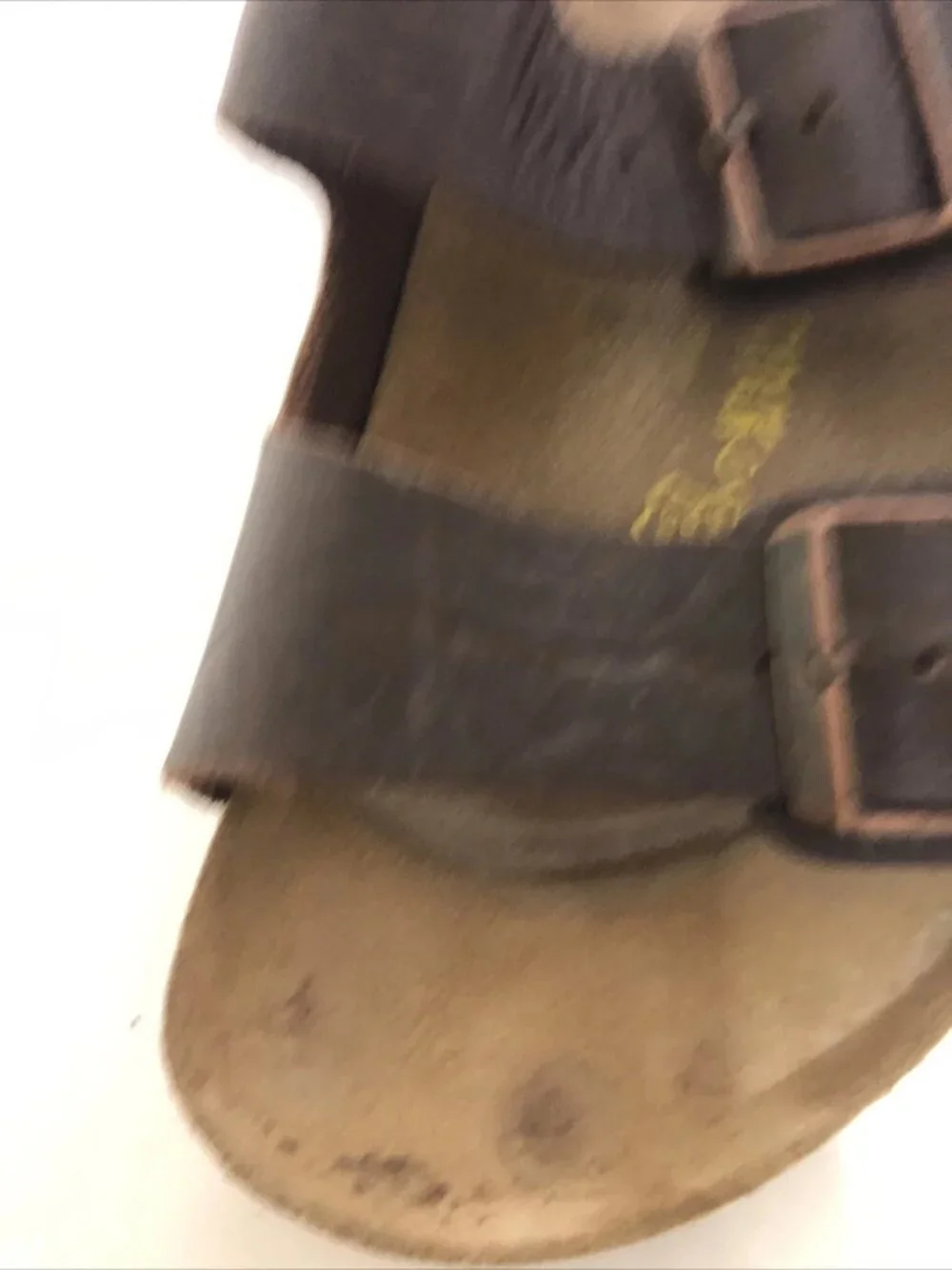 Birkenstock 265 Arizona Chocolate Brown Strappy Buckle Sandal Size 8-8 1/2